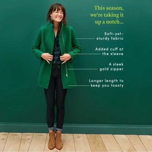 J Crew Wool Blend City Coat - Picture 4 of 11